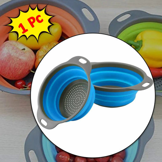 Round Sili Strain used in all kinds of household and official kitchen purposes as a Foldable utensil.
