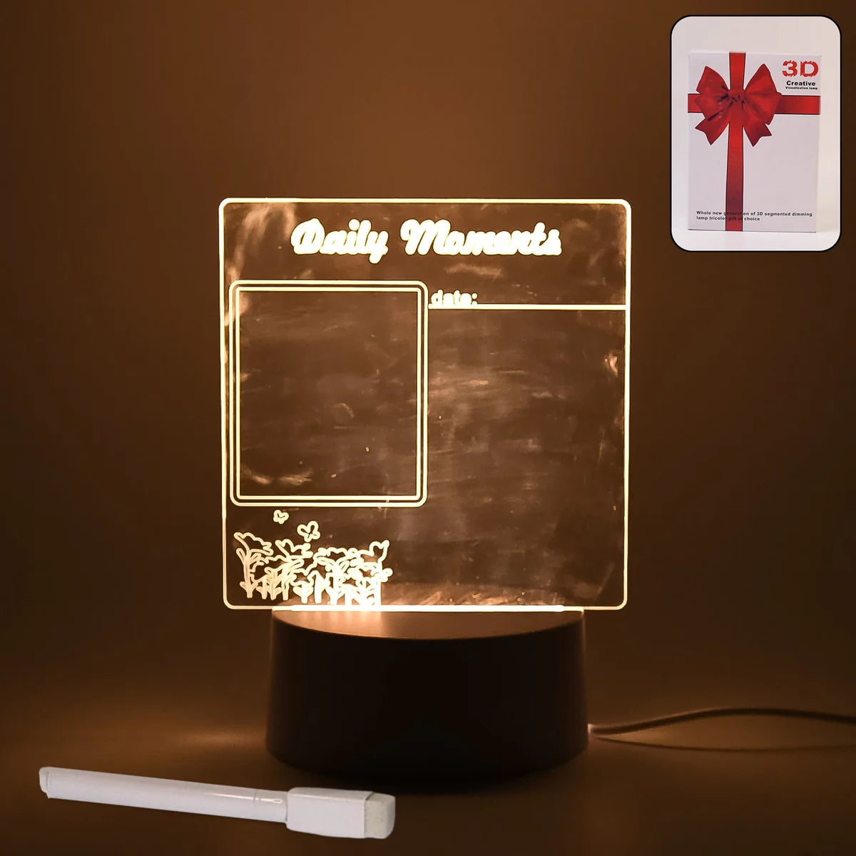 Creative Visualization Lamp 3 D Acrylic Decorative Lamp (1 Pc)