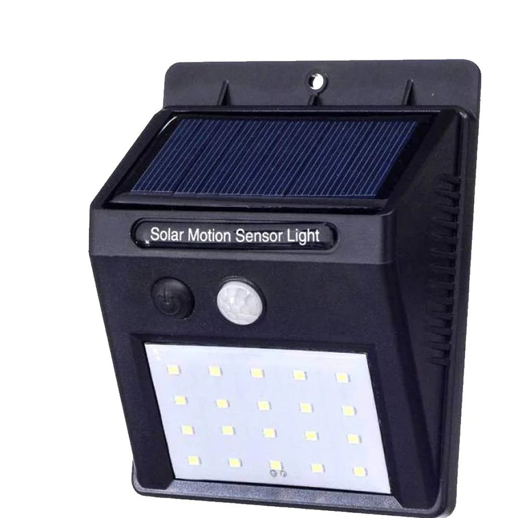 Solar Security LED Night Light for Home Outdoor / Garden Wall (Black) (30-LED Lights)