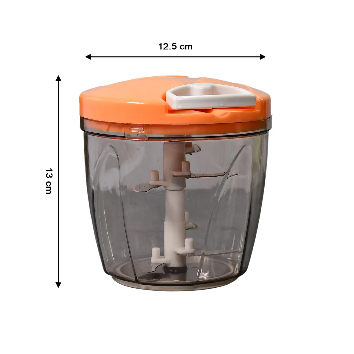6 BLADE 2IN1 MANUAL FOOD CHOPPER, COMPACT & POWERFUL HAND HELD VEGETABLE CHOPPER (1000Ml)