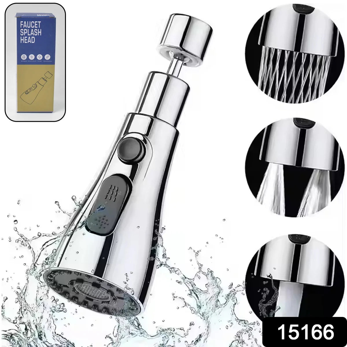 Kitchen Faucet 3-Function Pull Down Sink Sprayer (1 Pc)